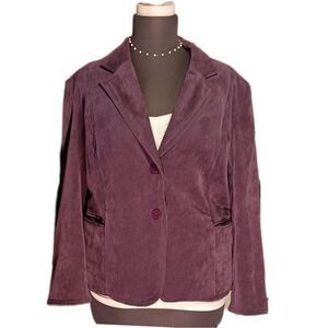 Dress barn‎ purple corduroy blazer SKUW026
